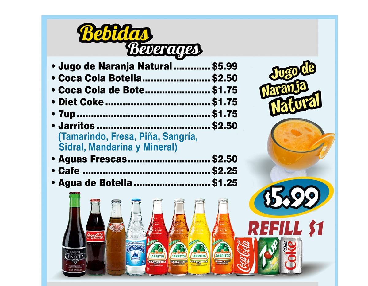 Paramount – Bebidas – Sol y Mar Restaurant